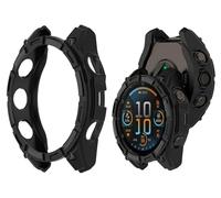 GIOPUEY Cover Compatibile con Garmin Quatix 8 47mm, TPU Silicone Premium Morbido e Leggero Protettiva Case Cover, Antiurto&Caduta Custodia - Black