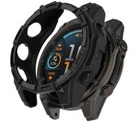 GIOPUEY Cover Compatibile con Garmin Tactix 8 Solar 51mm, TPU Silicone Premium Morbido e Leggero Protettiva Case Cover, Antiurto&Caduta Custodia - Black