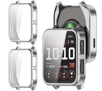 GIOPUEY Cover Compatibile con Garmin Venu X1, [2 Pezzi] Soft TPU, Shock Resistant Custodia - Silver+Silver