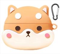 GIOPUEY Cover Compatibile con Honor Choice Earbuds X5, Carino Divertente Cartone Animato TPU Silicone Custodia, Protettiva Case Cover con Gancio Portachiavi per Uomini Donne - Corgi