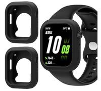 GIOPUEY Cover Compatibile con Honor Choice Watch 2i, [2 Pezzi] Morbido TPU Silicone Case Protettiva, Ultra-Sottile Custodia - Black