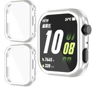 GIOPUEY Cover Compatibile con Honor Choice Watch 2i, [2 Pezzi] Soft TPU, Shock Resistant Custodia - Silver+Silver