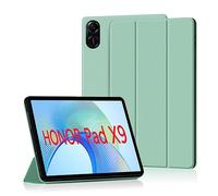 GIOPUEY Cover Compatibile con HONOR Pad X9, Flip Pelle + Morbida custodia in silicone, consistenza simile alla pelle - Verde