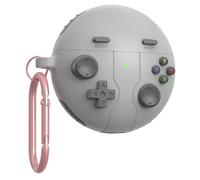 GIOPUEY Cover Compatibile con Huawei Freebuds 7i, Carino Divertente Cartone Animato TPU Silicone Custodia, Protettiva Case Cover con Gancio Portachiavi per Uomini Donne - grey