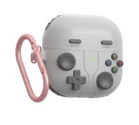 GIOPUEY Cover Compatibile con Huawei FreeClip 2, Carino Divertente Cartone Animato TPU Silicone Custodia, Protettiva Case Cover con Gancio Portachiavi per Uomini Donne - grey