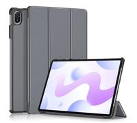 GIOPUEY Cover Compatibile con Huawei MatePad 12 X 2025, Flip Pelle Custodia, Pelle case con Staffa, Protezione a 360° - Grigio