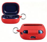 GIOPUEY Cover Compatibile con JBL Flex Buds 4/Beam Buds4/Live Buds4, Cilicone Custodia, Ultrasottile Case Cover, Antiurto, Resistente ai Graffi - Rosso