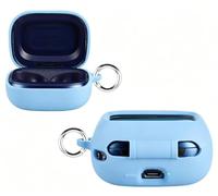 GIOPUEY Cover Compatibile con JBL Flex Buds 4/Beam Buds4/Live Buds4, Cilicone Custodia, Ultrasottile Case Cover, Antiurto, Resistente ai Graffi - Blue