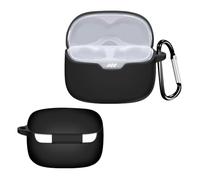 GIOPUEY Cover Compatibile con JBL Tune 245NC TWS, Cilicone Custodia, Ultrasottile Case Cover, Antiurto, Resistente ai Graffi - Nero