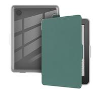 GIOPUEY Cover Compatibile con Kobo Clara Colour/Clara BW/Clara 2E, Flip Pelle + PC TPU Trasparente Guscio Rigido Posteriore - Dark Green