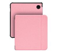 GIOPUEY Cover Compatibile con Kobo Libra Colour/Tolino Vision Color, Flip Pelle + Morbida Custodia in Silicone, consistenza Simile alla Pelle Case - Pink