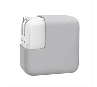 GIOPUEY Cover Compatibile con MacBook Charger 85/87/96W, Cilicone Custodia, Ultrasottile Case Cover, Antiurto, Resistente ai Graffi - Grigio