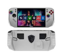 GIOPUEY Cover Compatibile con MSI Claw A8 (Z2 Extreme) - con Supporto - Bumper TPU Morbido - Antiscivolo - Facile da Impugnare - White