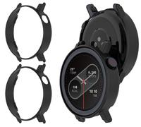 GIOPUEY Cover Compatibile con Nothing Cmf Watch 3 PRO, [2 Pezzi] Hard Plastic, Anti-Bump, Nothing Cmf Watch 3 PRO Custodia - Black