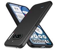 GIOPUEY Cover Compatibile con Nothing Phone 4a, Il Materiale TPU Ultrasottile Custodia, Anti Impronta Digitale Phone Case [Resistente all'Usura] [Antiscivolo] - Nero