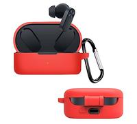 GIOPUEY Cover Compatibile con OnePlus Nord Buds 2, Cilicone Custodia, Ultrasottile Case Cover, Antiurto, Resistente ai Graffi - Rosso