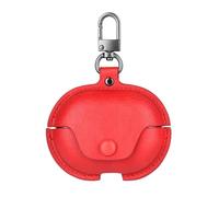 GIOPUEY Cover Compatibile con OnePlus Nord Buds 4 Pro, PU Pelle Custodia, Protettiva Case Cover con Gancio Portachiavi per Uomini Donne - red