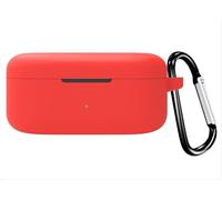 GIOPUEY Cover Compatibile con OPPO Enco Buds2 Pro, Cilicone Custodia, Ultrasottile Case Cover, Antiurto, Resistente ai Graffi - Rosso