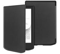 GIOPUEY Cover Compatibile con Pocketbook Verse/Verse PRO/Verse PRO Color, Flip Pelle + Morbida Custodia in Silicone, consistenza Simile alla Pelle Case - Black