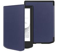 GIOPUEY Cover Compatibile con Pocketbook Verse/Verse PRO/Verse PRO Color, Flip Pelle + Morbida Custodia in Silicone, consistenza Simile alla Pelle Case - Blue