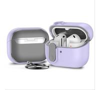 GIOPUEY Cover Compatibile con Samsung Galaxy Buds 3/3 Pro, Case[Resistenza alla caduta] Combinazione di PC rigido + materiale TPU morbido [Antiscivolo] - Purple