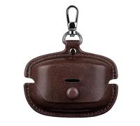 GIOPUEY Cover Compatibile con SONY WF-1000XM5, PU Pelle Custodia, Protettiva Case Cover con Gancio Portachiavi per Uomini Donne - brown