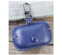GIOPUEY Cover Compatibile con Technics EAH-AZ80/AZ60, PU Pelle Custodia, Protettiva Case Cover con Gancio Portachiavi per Uomini Donne - blue
