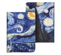 GIOPUEY Cover Compatibile con Tolino Shine Color/Shine 4/5, Custodia per Tolino Shine Color/Shine 4/5, Flip Pelle Stand Protettiva Cover con Cinturino - A