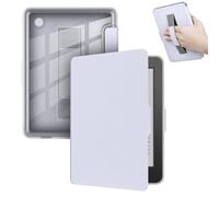 GIOPUEY Cover Compatibile con Tolino Shine Color/Shine 4/5, Flip Pelle + PC TPU Trasparente Case con Cinturino Guscio Rigido Posteriore - Purple