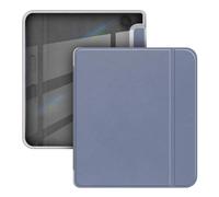 GIOPUEY Cover Compatibile con Tolino Vision Color/Vision 6, Flip Pelle + PC TPU Trasparente Guscio Rigido Posteriore - Purple