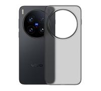 GIOPUEY Cover Compatibile con Vivo X300 PRO, Materiale PC Rigido Custodia, Comodo e Liscio al Tatto Case，Antiurto, Anti-Impronta - Translucent Black