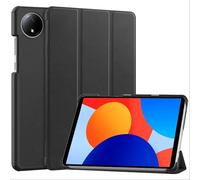 GIOPUEY Cover Compatibile con Xiaomi Redmi Pad SE 8.7, Flip Pelle Custodia, Pelle case con Staffa, Protezione a 360° - Black