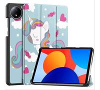 GIOPUEY Cover Compatibile con Xiaomi Redmi Pad SE 8.7, Flip Pelle Custodia, Pelle case con Staffa, Protezione a 360° - Horse