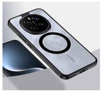 GIOPUEY Cover Magnetica per Honor Magic 7 PRO， Compatibile con MagSafe， PC+TPU Finitura Antiurto Protettiva Cellulare Custodia - Black