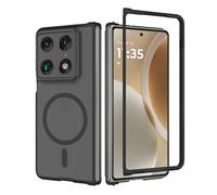 GIOPUEY Cover Magnetica per Motorola RAZR Fold 2026， Compatibile con MagSafe， PC+TPU Finitura Antiurto Protettiva Cellulare Custodia - Black