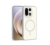 GIOPUEY Cover Magnetica per OnePlus 15， Compatibile con MagSafe， PC+TPU Finitura Antiurto Protettiva Cellulare Custodia - Grey