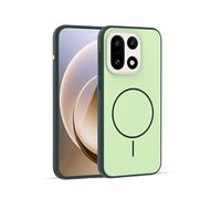 GIOPUEY Cover Magnetica per OnePlus 15， Compatibile con MagSafe， PC+TPU Finitura Antiurto Protettiva Cellulare Custodia - Green