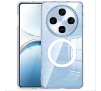GIOPUEY Cover Magnetica per Oppo Find X8 PRO， Compatibile con MagSafe， PC+TPU Trasparenti Antiurto Protettiva Cellulare Custodia - Clear