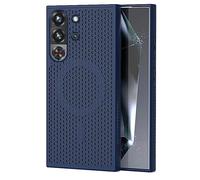 GIOPUEY Cover Magnetica per RedMagic 10 Pro/10S PRO， Compatibile con MagSafe， PC+TPU Finitura Antiurto Protettiva Cellulare Custodia - Navy Blue