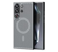 GIOPUEY Cover Magnetica per RedMagic 10 Pro/10S PRO， Compatibile con MagSafe， PC+TPU Finitura Antiurto Protettiva Cellulare Custodia - Grey