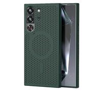 GIOPUEY Cover Magnetica per RedMagic 10 Pro/10S PRO， Compatibile con MagSafe， PC+TPU Finitura Antiurto Protettiva Cellulare Custodia - Dark Green