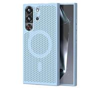 GIOPUEY Cover Magnetica per RedMagic 10 Pro/10S PRO， Compatibile con MagSafe， PC+TPU Finitura Antiurto Protettiva Cellulare Custodia - Blue