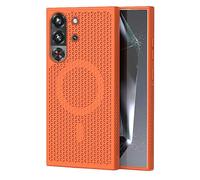 GIOPUEY Cover Magnetica per RedMagic 11 PRO， Compatibile con MagSafe， PC+TPU Finitura Antiurto Protettiva Cellulare Custodia - Orange