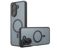 GIOPUEY Cover Magnetica per Redmi A5/Poco C71， Compatibile con MagSafe， PC+TPU Finitura Antiurto Protettiva Cellulare Custodia - Black