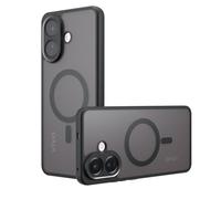 GIOPUEY Cover Magnetica per Vivo V60 Lite， Compatibile con MagSafe， PC+TPU Finitura Antiurto Protettiva Cellulare Custodia - Black