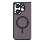 GIOPUEY Cover Magnetica per Vivo X200 Fe， Compatibile con MagSafe， PC+TPU Finitura Antiurto Protettiva Cellulare Custodia - Black