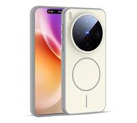 GIOPUEY Cover Magnetica per Vivo X300 PRO， Compatibile con MagSafe， PC+TPU Finitura Antiurto Protettiva Cellulare Custodia - Grey