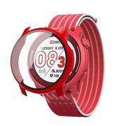 GIOPUEY Cover per Coros Pace 3, Pellicola Protettiva Vetro + Cornice in Plastica Rigida, Coros Pace 3 Custodia - Red