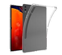 GIOPUEY Cover per Samsung Galaxy Tab S9 FE Plus, Scocca posteriore in TPU morbido, Copertura sottile, Protezione Airbag, Custodia Compatibile con Samsung Galaxy Tab S9 FE Plus-trasparente