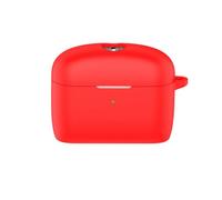GIOPUEY Cover per Sennheiser MOMENTUM True Wireless 5, Silicone Custodia | Leggero e Sottile Morbida Silicone Custodia, Antigraffi, Tocco Morbido e Confortevole, lavabile, Red